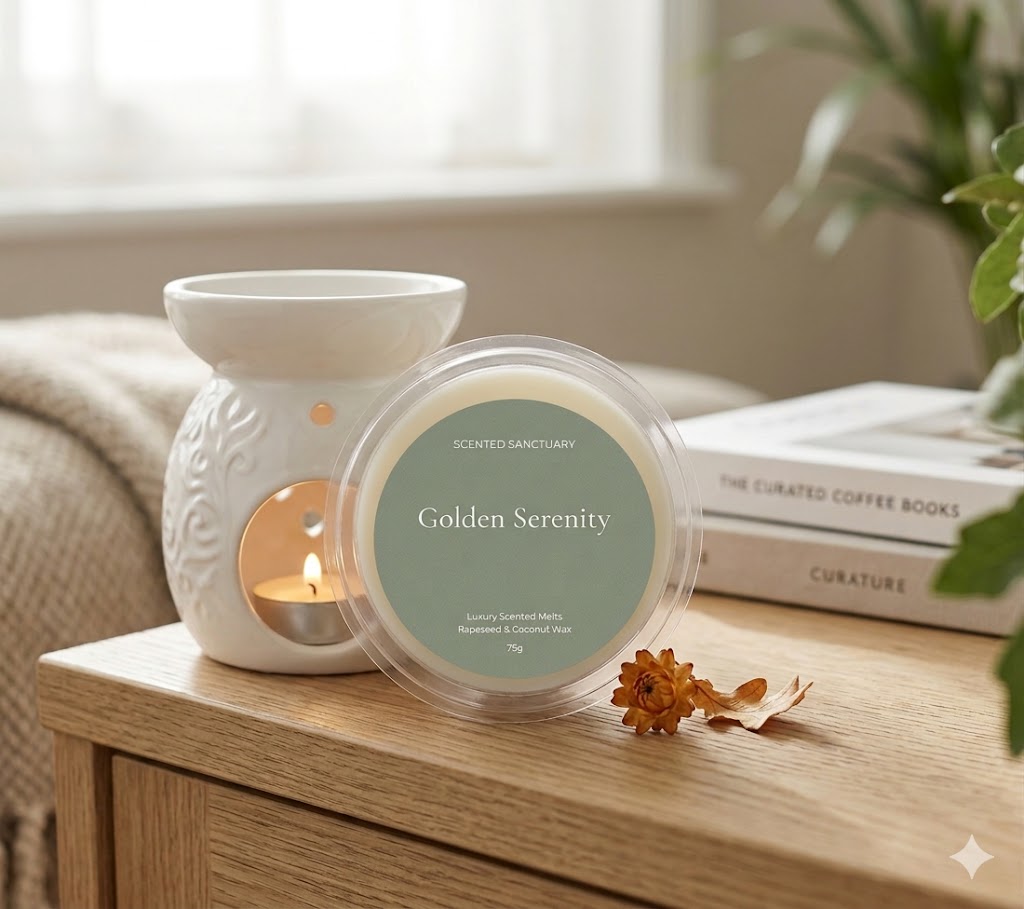 Golden Serenity Luxury Scented Wax Melt