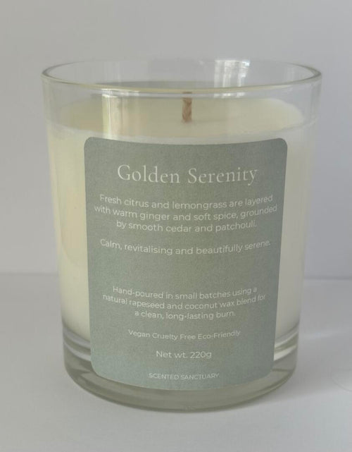 Golden Serenity Luxury Scented Candle