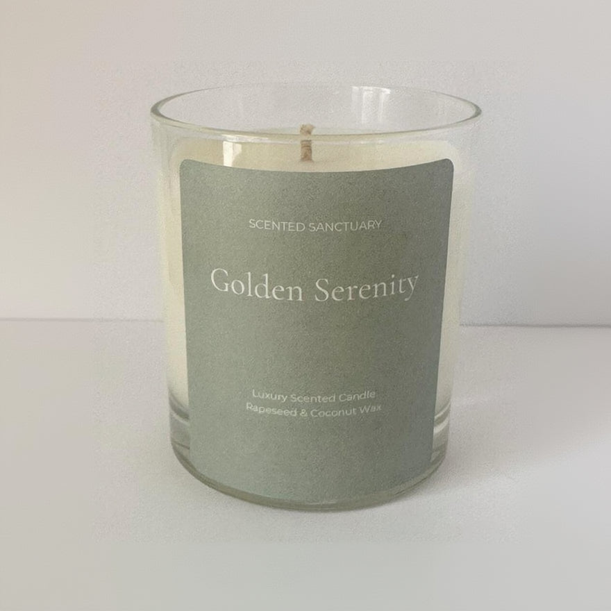 Golden Serenity Luxury Scented Candle