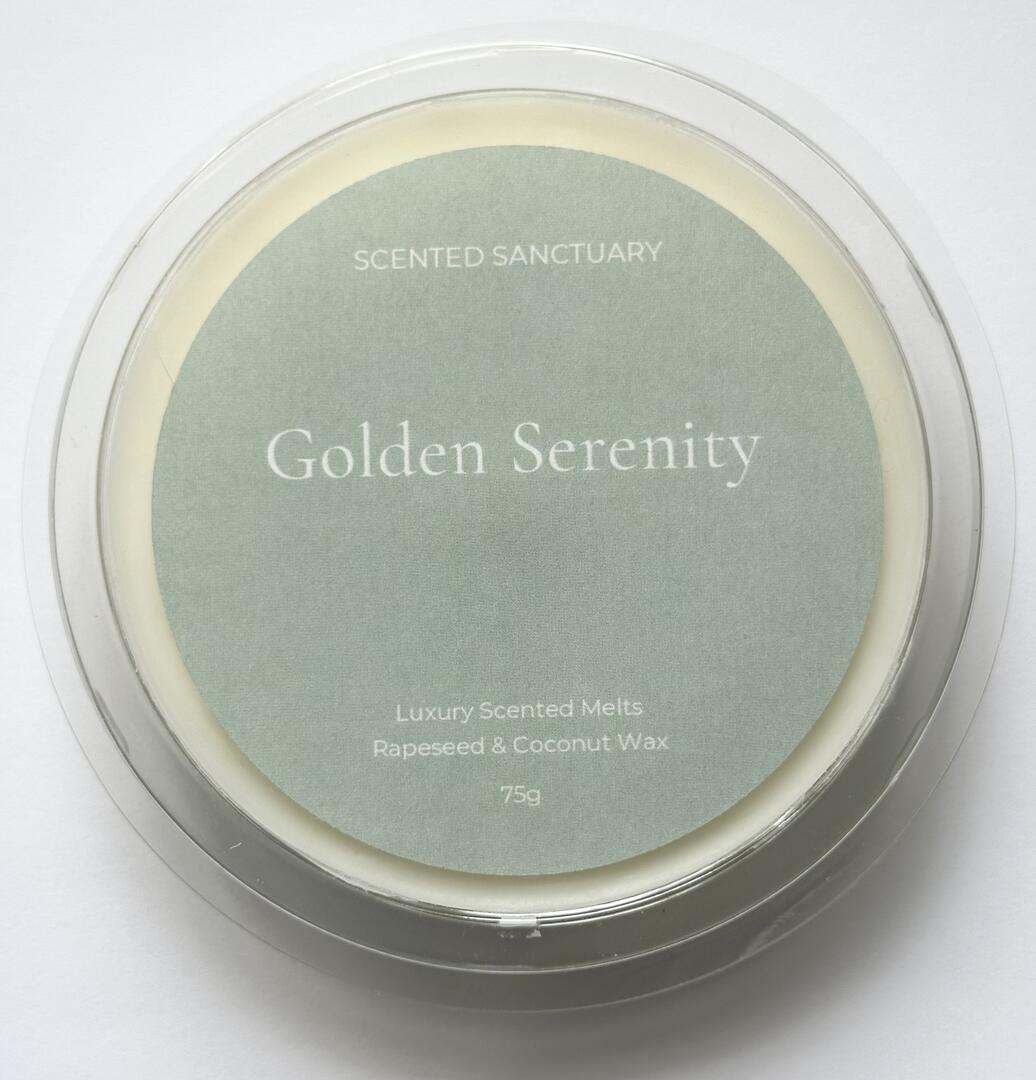 Golden Serenity Luxury Scented Wax Melt