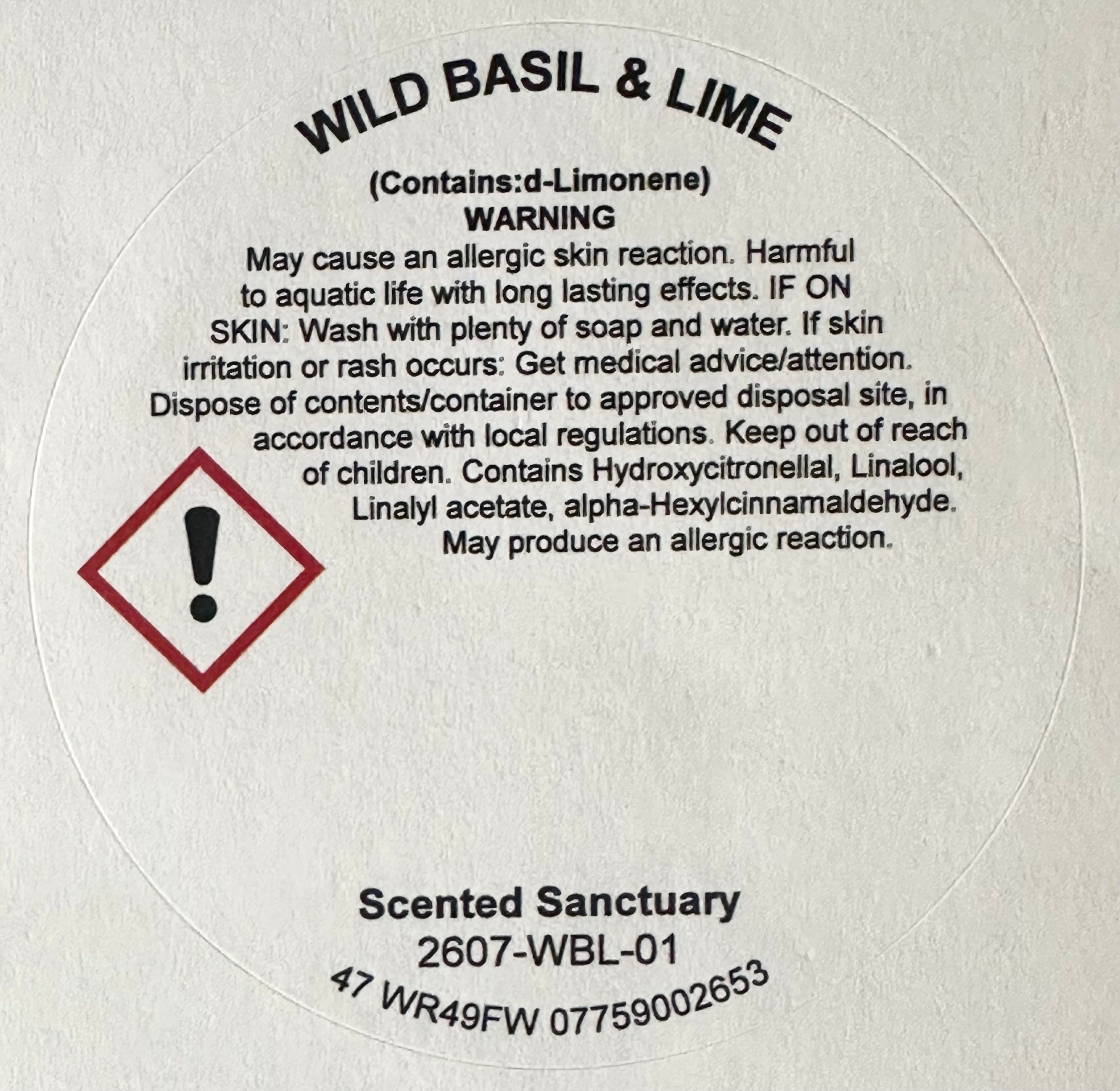 Wild Basil & Lime - 40g Wax Melt